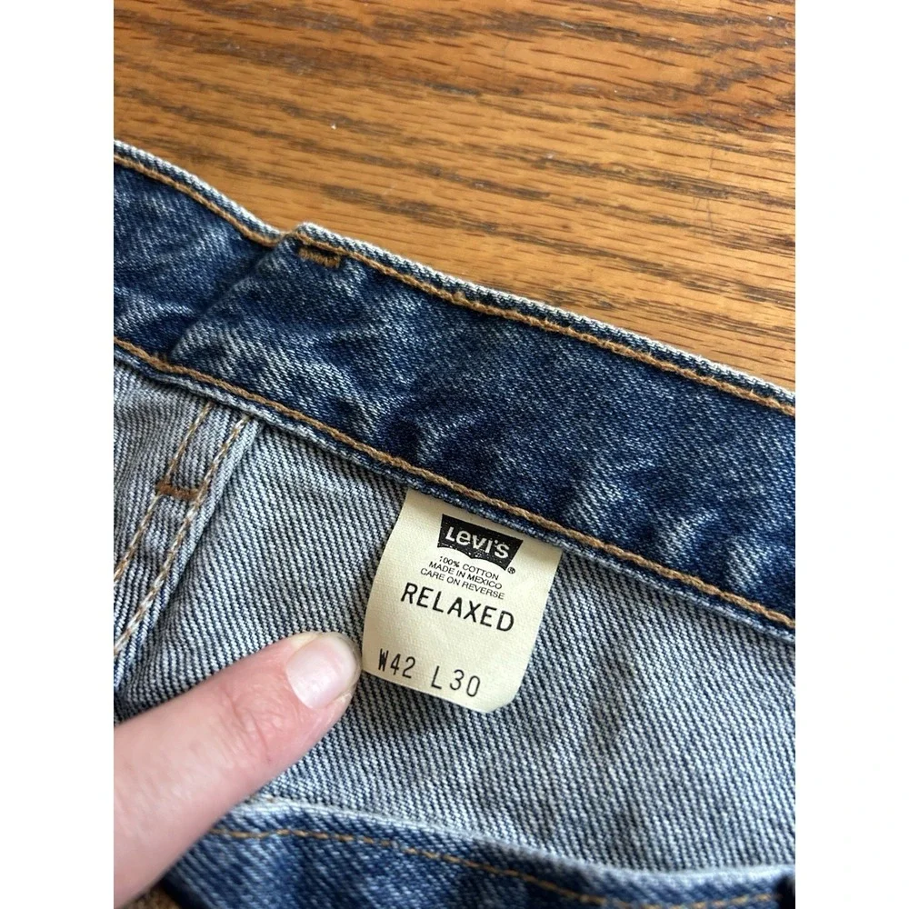 Vintage Levis 540 Jeans Blue Mens 42x30 Relaxed Fit Straight Skater Work‎ Casual